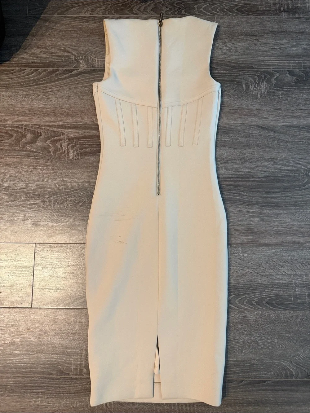 Marciano Cream Sleeveless Midi Sheath Dress - Picture 5 of 5